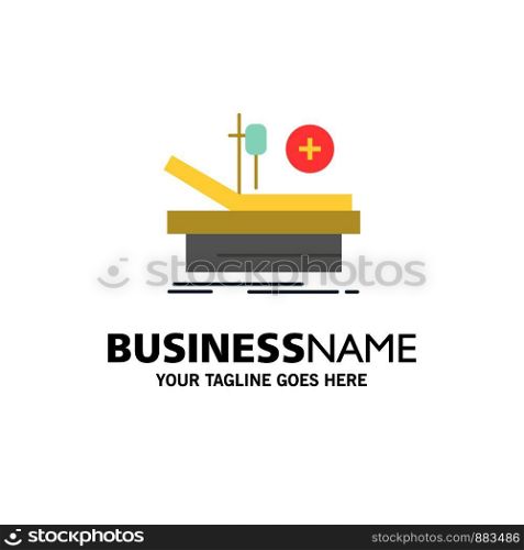 Operation, Theater, Medical, Hospital Business Logo Template. Flat Color
