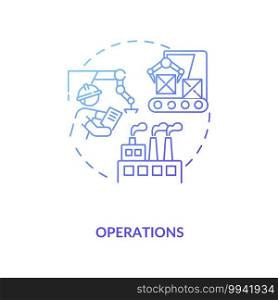 Operations optimization concept icon. Cost reduction measures idea thin line illustration. Company improvement tool. Budget economy. Business improvement. Vector isolated outline RGB color drawing. Operations optimization concept icon
