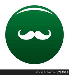 Operetta whiskers icon. Simple illustration of operetta whiskers vector icon for any design green. Operetta whiskers icon vector green