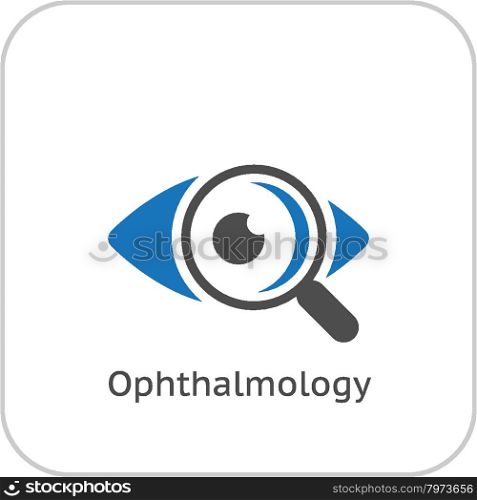 Ophthalmology and Medical Services Icon. Flat Design.