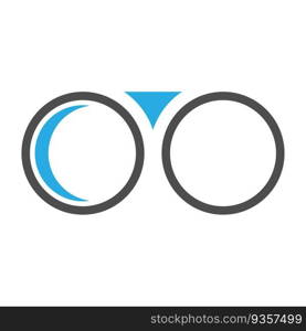 Optic Glasses logo design illustration