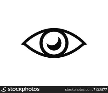 optical eye icon Logo vector Template illustration design