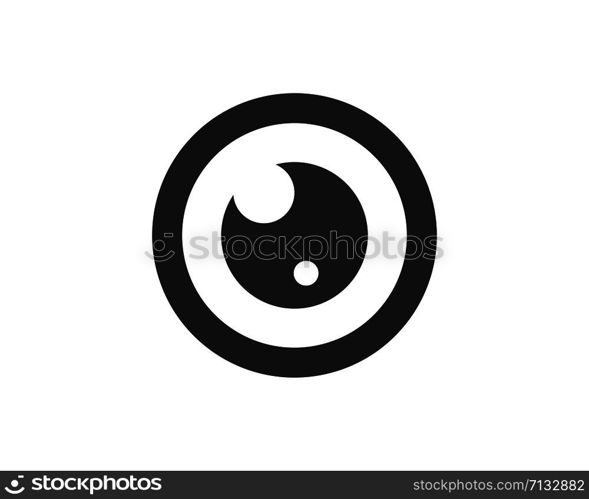 optical eye icon Logo vector Template illustration design