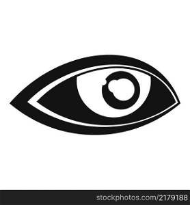 Optical eye icon simple vector. Circle light. Look view. Optical eye icon simple vector. Circle light