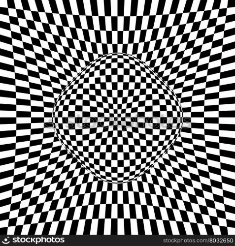Optical Illusion Background Vector Illustration