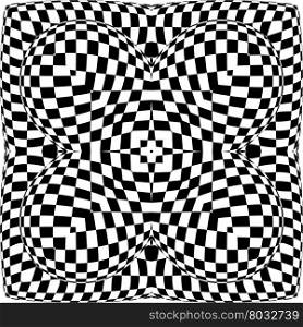 Optical Illusion Background Vector Illustration