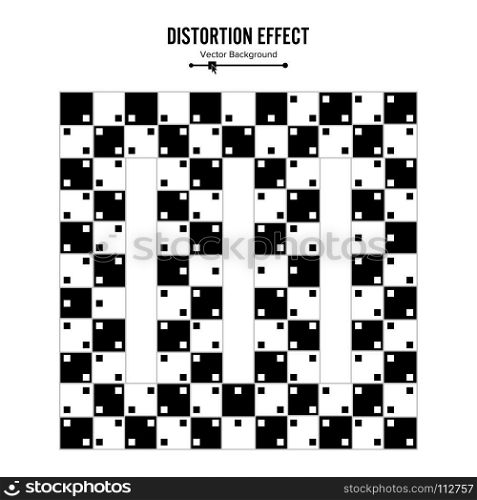 Optical Illusion. Vector 3d Art. Distortion Dynamic Effect. Geometric Magic Background.. Optical Illusion. Vector 3d Art. Distortion Dynamic Effect. Geometric Magic Background