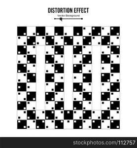 Optical Illusion. Vector 3d Art. Distortion Dynamic Effect. Geometric Magic Background.. Optical Illusion. Vector 3d Art. Distortion Dynamic Effect. Geometric Magic Background