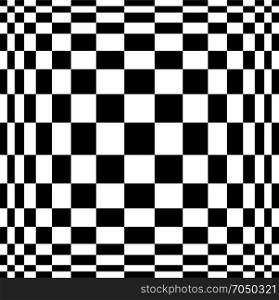 Optical Illusion. Vector 3d Art. Distortion Dynamic Effect. Geometric Magic Background.. Optical Illusion. Vector 3d Art. Motion Dynamic Effect. Movement Executed In The Form. Geometric Magic Background.