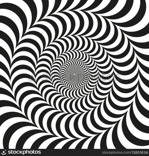 Optical Illusion vector background pattern