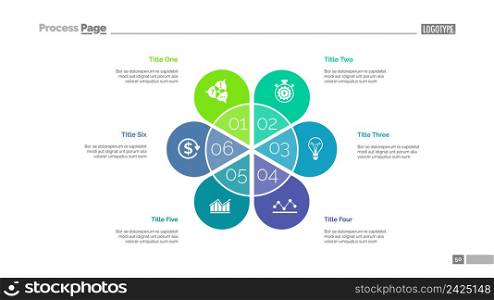Options around main point slide template. Business data. Graph, diagram, design. Creative concept for infographic, presentation, report. Can be used for topics like targeting, work process, steps