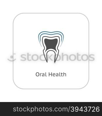 Oral Health Icon. Flat Design.. Oral Health Icon. Flat Design Isolated Illustration.