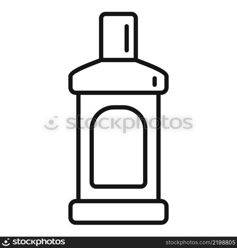 Oral mouthwash icon outline vector. Dental care. Mint liquid. Oral mouthwash icon outline vector. Dental care