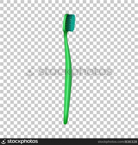 Oral toothbrush icon. Realistic illustration of oral toothbrush vector icon for on transparent background. Oral toothbrush icon, realistic style