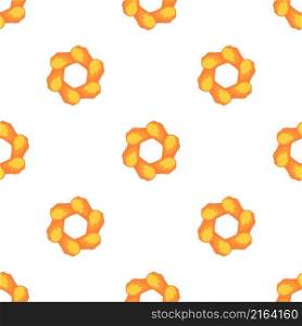 Orange abstract circle pattern seamless background texture repeat wallpaper geometric vector. Orange abstract circle pattern seamless vector
