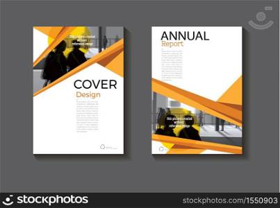 Orange abstract cover design modern book cover abstract Brochure cover template,annual report, magazine and flyer layout Vector a4