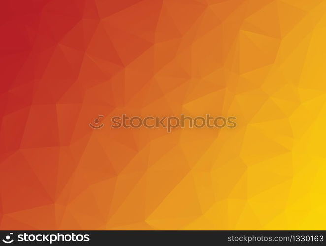 orange abstract geometric rumpled triangular low poly style vector illustration graphic background