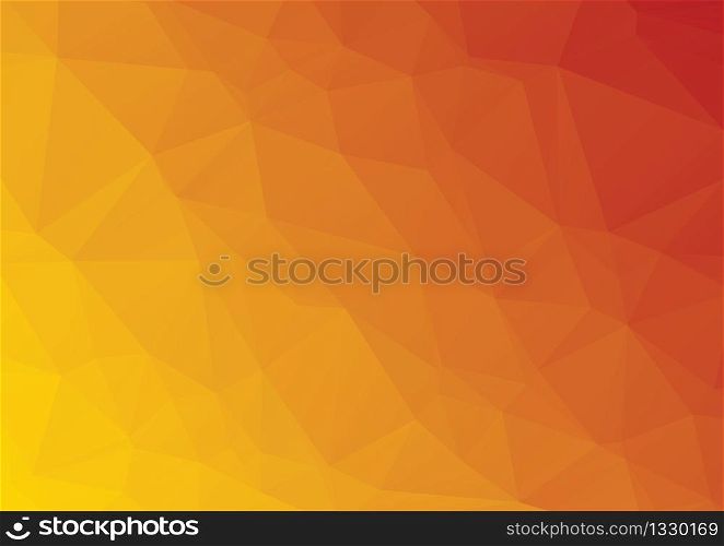 orange abstract geometric rumpled triangular low poly style vector illustration graphic background