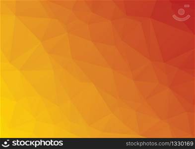 orange abstract geometric rumpled triangular low poly style vector illustration graphic background