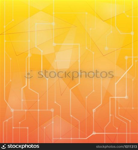orange abstract technology background