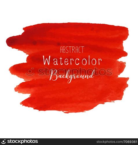 Orange abstract watercolor background. Vector illustration.