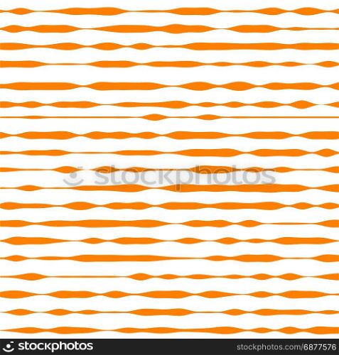 Orange and white striped background. Vector illustration