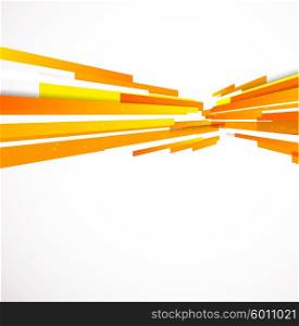 Orange background vector. Orange background with straight perspective lines vector illustration