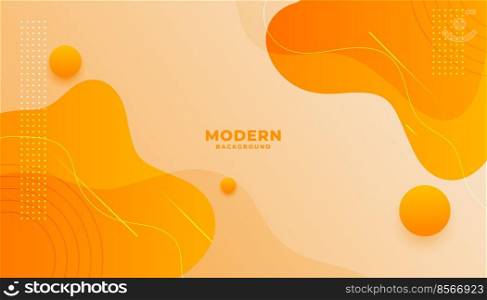 orange background with fluid gradient wavy shapes