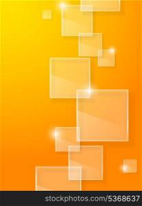 Orange background with transparency squares