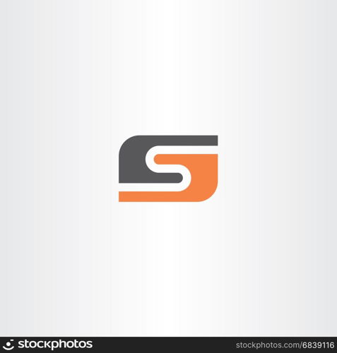 orange black letter s logo icon