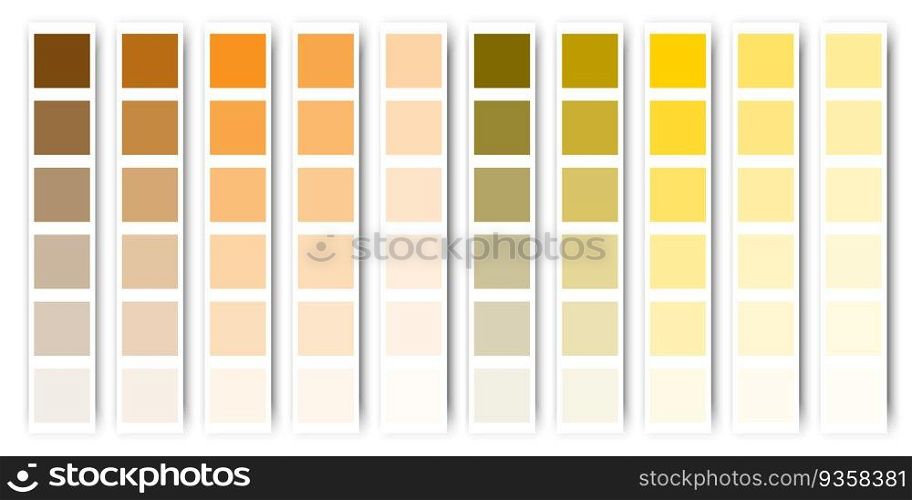 Orange color palette. Orange, brown tone. Vector illustration. stock image. EPS 10.. Orange color palette. Orange, brown tone. Vector illustration. stock image.