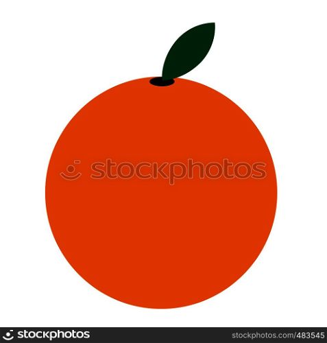 Orange flat icon isolated on white background. Orange flat icon