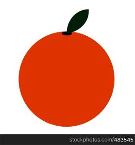 Orange flat icon isolated on white background. Orange flat icon