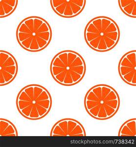 Orange fruit background seamless vector pattern. Texture for wallpapers, pattern fills, web page backgrounds