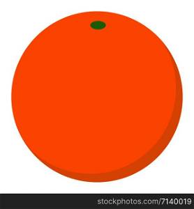 Orange fruit icon. Flat illustration of orange fruit vector icon for web design. Orange fruit icon, flat style