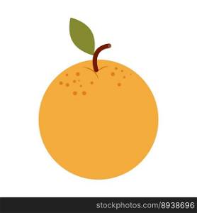 Orange fruit icon. Flat illustration of orange fruit vector icon for web design. Vector ESP10. Orange fruit icon. Flat illustration of orange fruit vector icon for web design