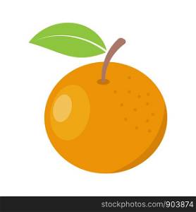orange fruit icon vector design template