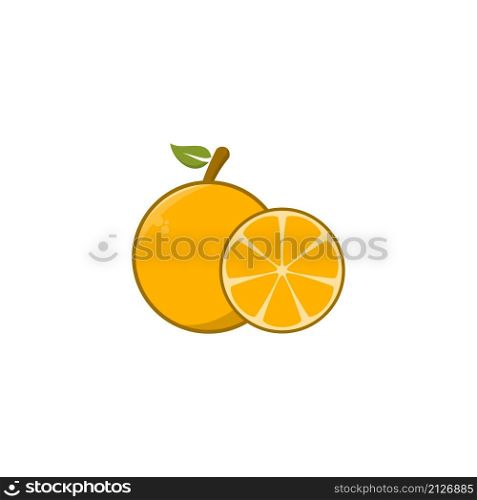 Orange fruit icon vector design templates on white background