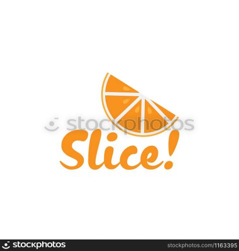 Orange fruit logo design template vector isolated