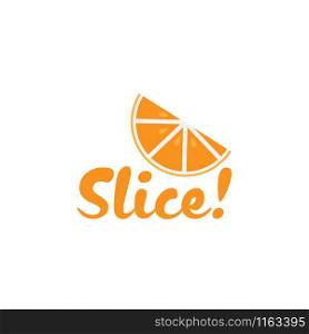 Orange fruit logo design template vector isolated