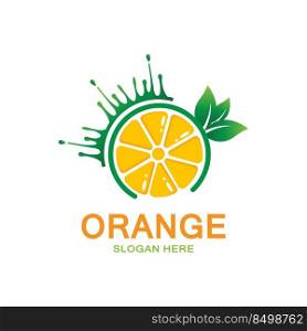 orange fruit logo icon vector. plant inspiration, illustration
