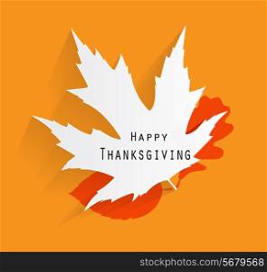 Orange Happy Thanksgiving Day Vector Illustration. EPS10