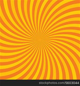 Orange hypnotic background. Vector illustration