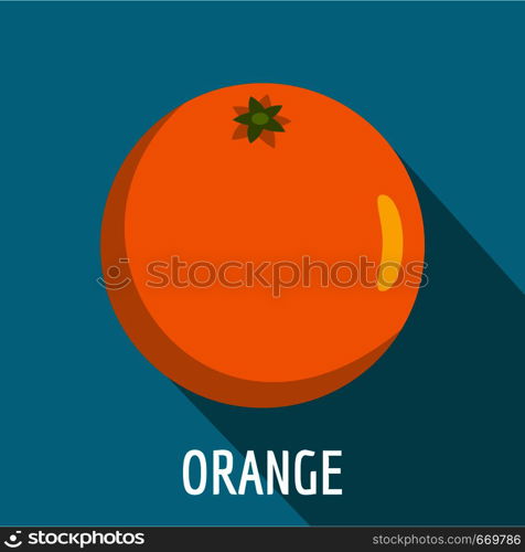 Orange icon. Flat illustration of orange vector icon for web. Orange icon, flat style