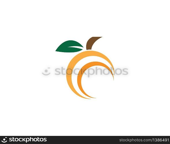 Orange icon logo template