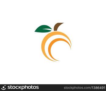 Orange icon logo template