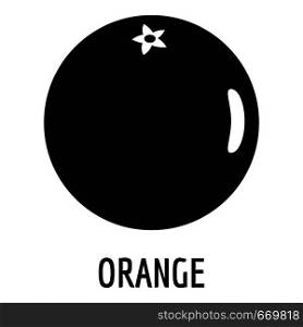 Orange icon. Simple illustration of orange vector icon for web. Orange icon, simple style.