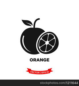 orange icon vector logo template