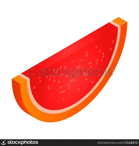 Orange jelly candy icon. Isometric of orange jelly candy vector icon for web design isolated on white background. Orange jelly candy icon, isometric style