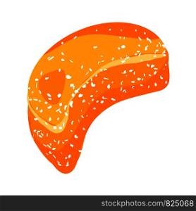 Orange jelly icon. Cartoon of orange jelly vector icon for web design isolated on white background. Orange jelly icon, cartoon style